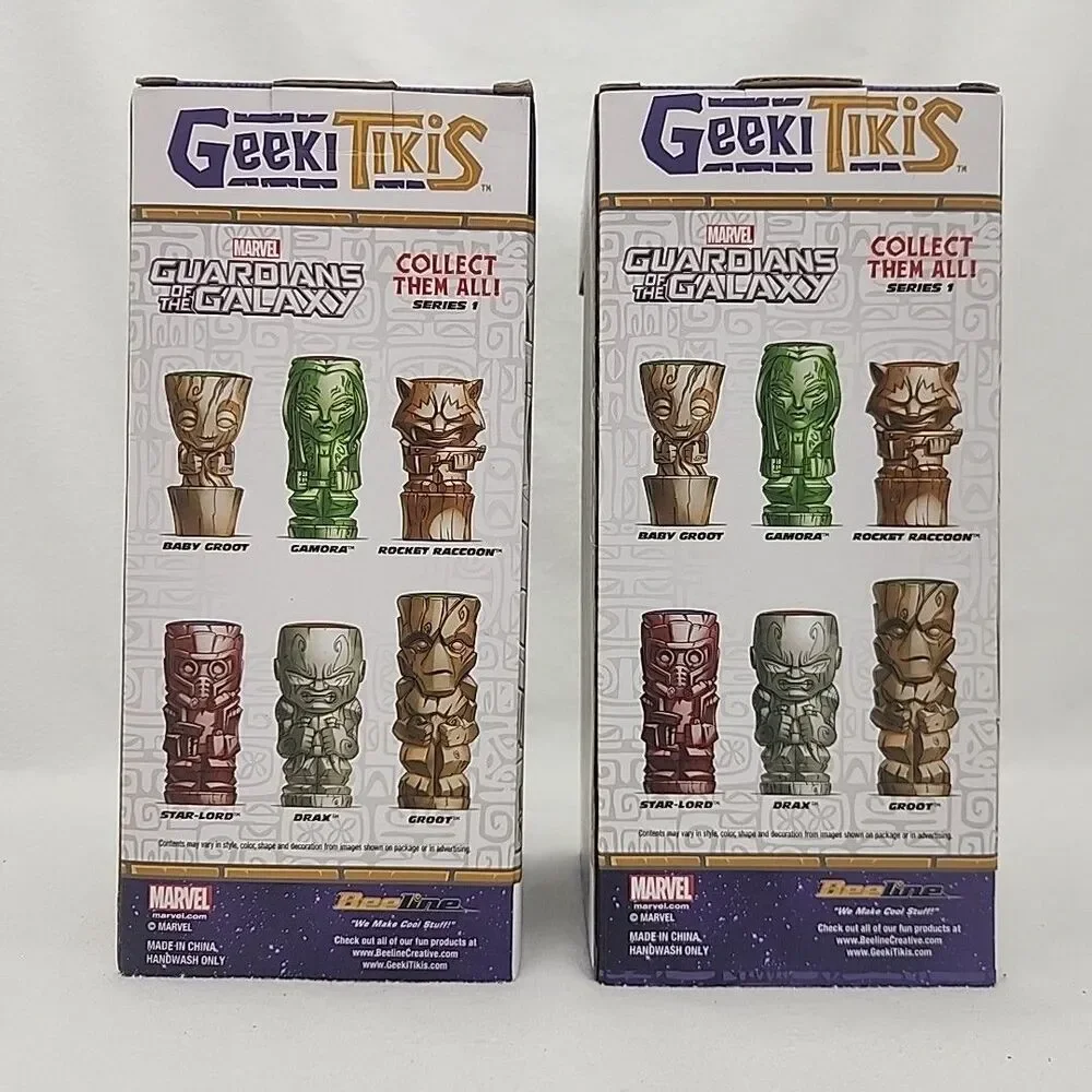 Mugs Geeki Tikis Tiki Guardians of the Galaxy Star-Lord & Gamora Ceramic 14 Oz